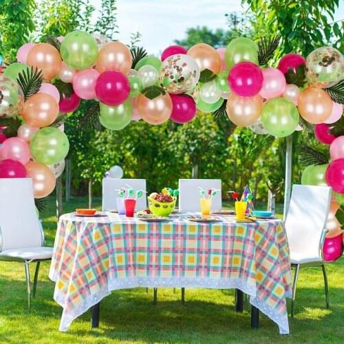 Tropical Balloons Arch Garland Kit Romantic Wedding Decoration Baby Shower Birthday Party Decor Clear Air Balloons