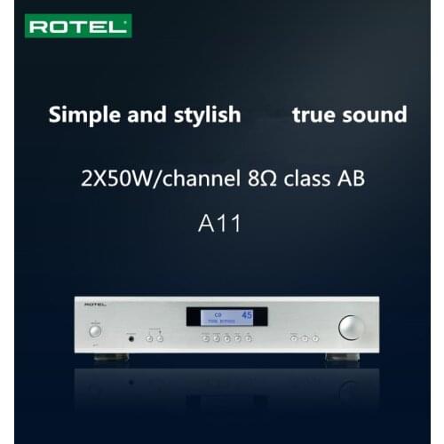 British ROTEL A11 home stereo Bluetooth power amplifier HiFi amplifier supports Bluetooth fiber 50W+50W Class AB amplifier