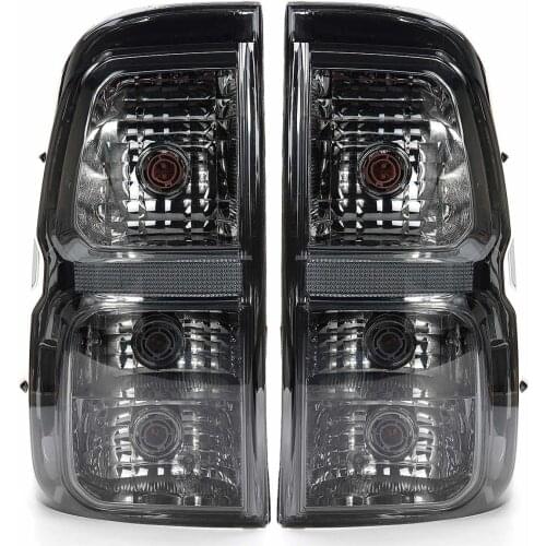 Car Rear Left/Right Tail Brake Light Assembly With Wiring Smoke Black For Toyota Hilux Revo 2015 2016 2017 2018-Up Pair