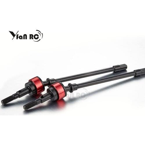 2PCS Hard Steel Front Axle CVD Drive Shaft for 1/10 Axial SCX10 Upgrade Option Parts Hop-Up