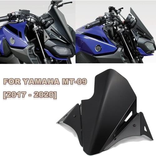 2017 - 2020 FOR YAMAHA MT-09 MT09 Motorcycle Accessories Front Windshield Windscreen Airflow Wind Deflector