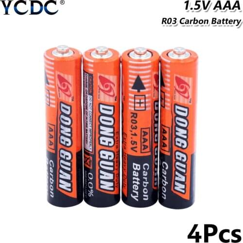 4/8/12/16/20pcs 1.5V AAA Dry Battery UM4 R03 AM4 Zinc Carbon Batteries Single Use For Flashlight Toys Keyboard Mini Fan