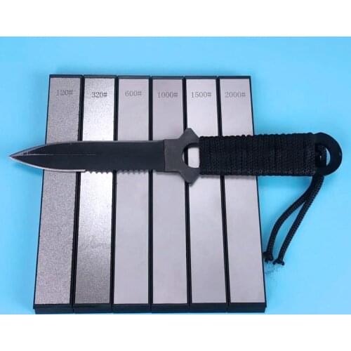 6 pcs / set diamond sharpening rod sharpening stone sharpener kitchen tool for grinding system, excluding knife