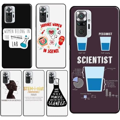 Atom Science Chemistry Case For Xiaomi Redmi Note 10 Pro 7 8 9 Pro Note 9S 8T Cover For Redmi 9 9A 9C 9T 7A 8A