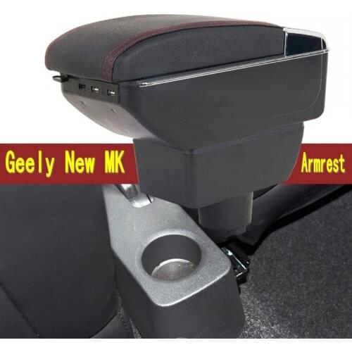 For New Geely MK gc6 armrest box central Store content box with cup holder ashtray USB Geely MK gc6 armrests box