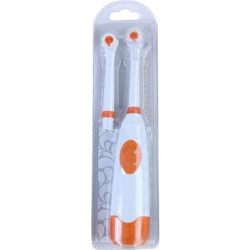 Rotary Electric Toothbrush Heads Set Battery Operated Automatic Non-Rechargeable Waterproof Oral Hygiene Brush Kit