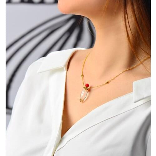 5 Pieces mixed Shapes Crystal Vials perfume oil bottle Pendant keychain car hanging