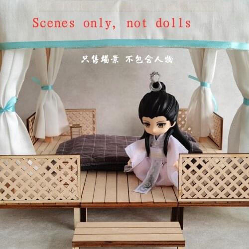 Grandmaster of Demonic Cultivation Wei Wuxian Wangji Scene Model DIY Fit Figure Doll Toy Open Terrace Material Package Cosplay C