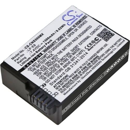 Cameron Sino Camera Replacement Li-ion Battery 1300mAh For LP-E8 Panasonic EF-S, EOS 550D, EOS Free Tools