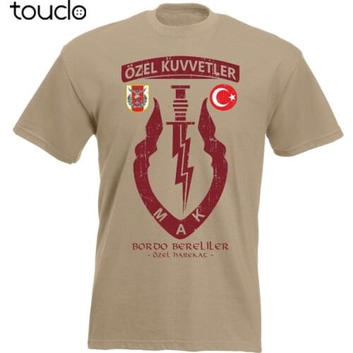 Bordo Bereliler Tsk Turkiye Turkei Turkey Asker New Fashion Summer Men Style Short Sleeve Causal Tee Logo Shirts