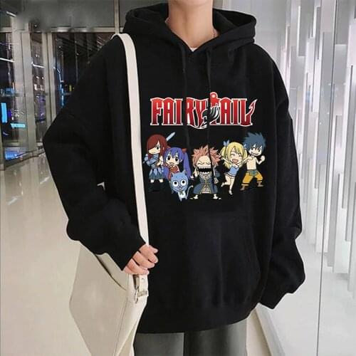 Men Hoodie Anime Cartoon Fairy Tail Natsu Casual Streetwear Cosplay Sweatshirts Hoodie
