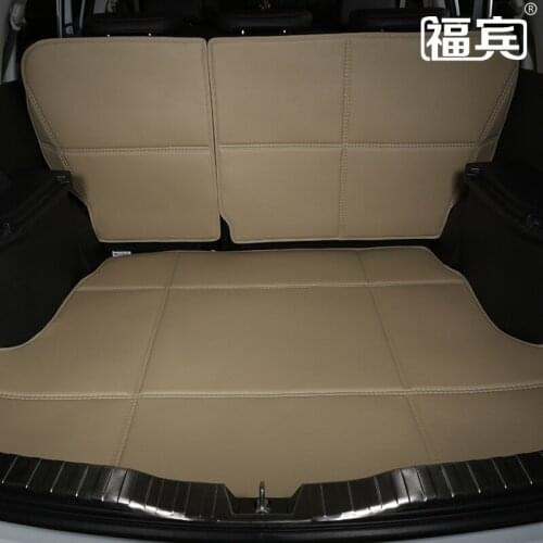 Leather PU backrest pads+Car trunk mats for GLK260300 C180E260LC260