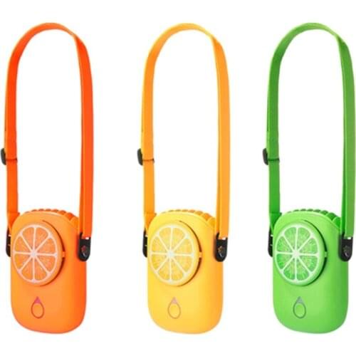 Wearable Fan Rechargeable Portable Neck Fan USB Powered Neck Silent Fan 3 Speed 2000mAh Battery Air Cooler LX0B