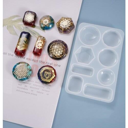 New Silicone Geometric Earrings Mold DIY Jewelry Pendant Charm Making Mould Fondant resin molds for jewelry Drop Shiping