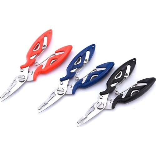 Fishing Pliers Accessories Floating Fishing Pliers Multi Function Stainless Steel Curved Nose Scissors Braid Cutters Hook Remove