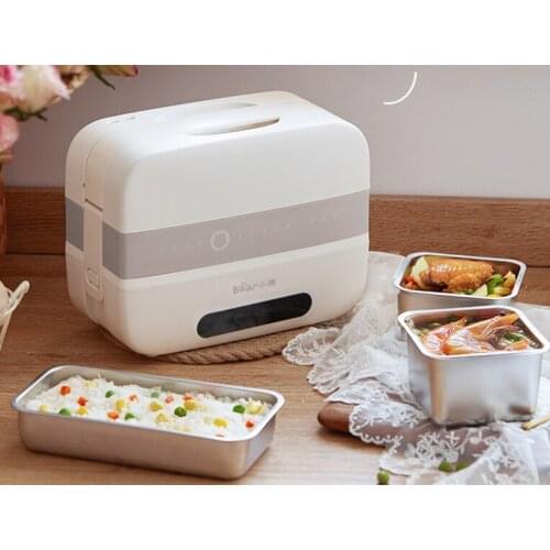 Pluggable electric hot lunch for office workers magic appliance heating thermal insulation bento box electric lunch box J03