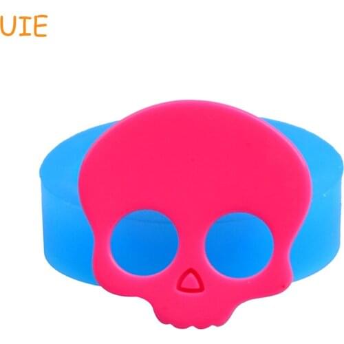 PYL174U Cute Skull Skeleton Mold Steampunk Skeleton Mold Halloween Mold 23mm - Charms Air Dry Polymer Clay Molds
