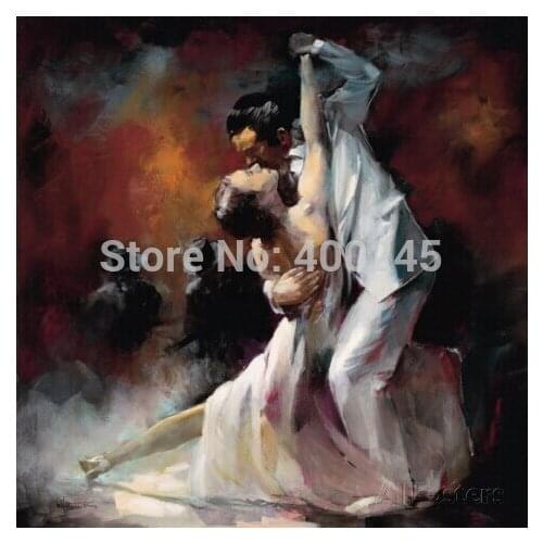 Hand painted beauty artwork Lover oil paintings Tango Argentino by Willem Haenraets Dancers Canvas Art Living room decor