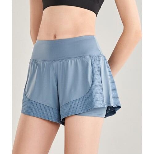 Shorts Women 2 in 1 Gym Leggings Sport Running Tights Fitness Vital Seamless Workout Yoga Short