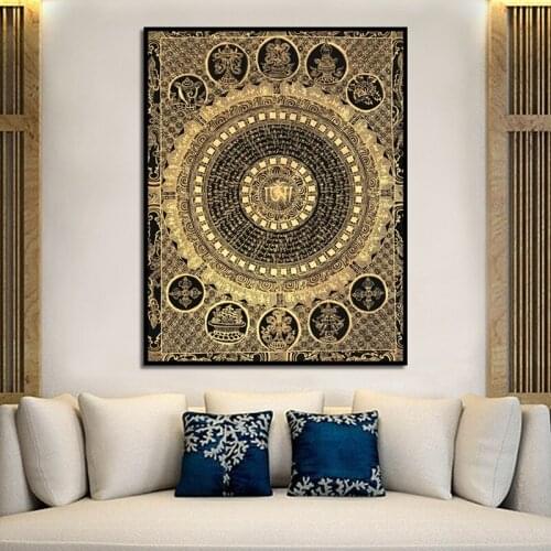 Modern Home Abstract Circular Pattern Poster Print Canvas Painting Picture Bedroom Home Wall Art Decoration Can Be Customized