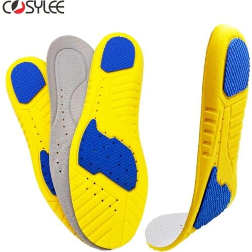 Memory Foam Sports Running insoles Breathable Deodorization insoles for Shoes Flat Feet Man Women Orthopedic Pad