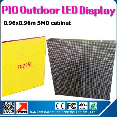 TEEHO Wholesale p10 outdoor led display cabinet with air plug aviation easy connection outdoor waterproof p10 led screen wall