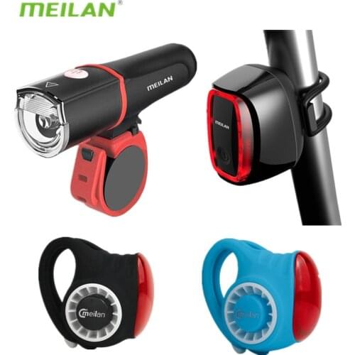 Meilan Bicycle Lights C4 X6 S3 Waterproof Wireless Cycling Accessories USB Charging MTB Mountain Bike Light Safety Tail Lamp