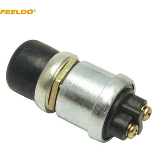 FEELDO Waterproof 12V 20A Car Boat Track Lawn Mower Switch Horn Engine Start Momentary Switch Push Button #AM5704