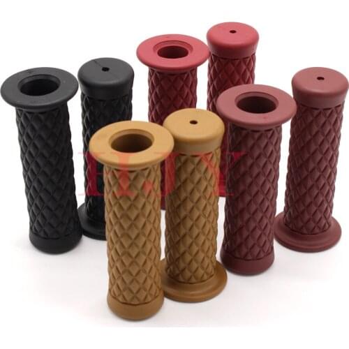 1 pair of 7/8" 22mm universal rubber motorcycle handle handle rod end heat for Yamaha Honda Suzuki Kawasaki