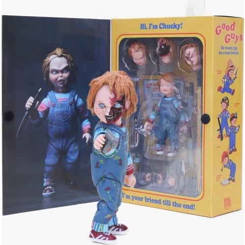 15-25cm NECA Toys Childs Play Horror Ultimate GOOD GUYS Chucky Bride of Chucky PVC Action Figure Collectible Model Doll Toy