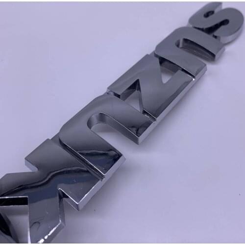 20pcs Silver ABS car Letter Rear trunk Decals Emblem badge sticker Decal Car styling auto Accessories