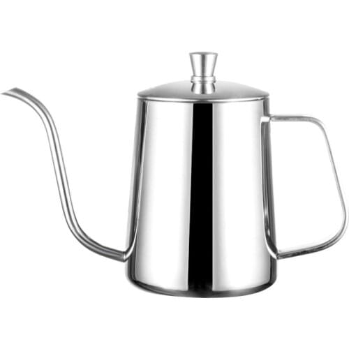 350ml 600ml Coffee Tea Pot Goose neck tea pot Hand coffee maker Drip Kettle Non-stick Coating Food Grade Stainless Steel hot