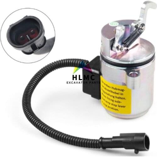 6686715 fuel shut off stop solenoid for Bobcat A220 A300 S250 T200 Skid Steer