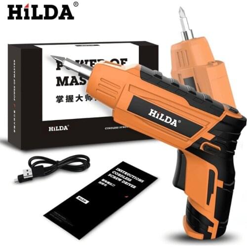 2PCS Household Cordless Electric Screwdriver Rechargeable Lithium battery Screwdriver Mini Drill Electric Drill Power Tools