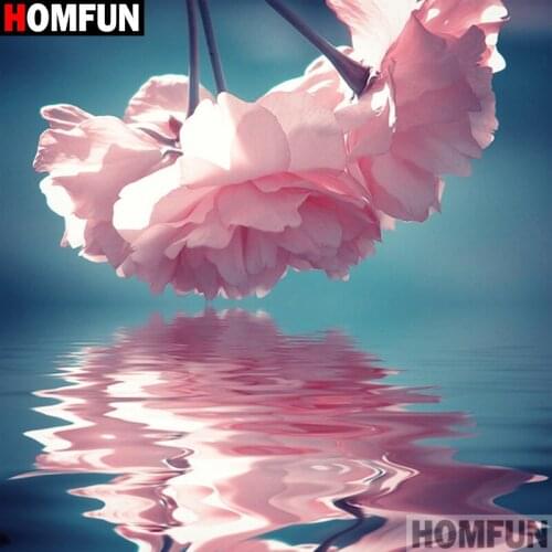 HOMFUN Full Square/Round Drill 5D DIY Diamond Painting "Flower landscape" 3D Embroidery Cross Stitch 5D Home Decor A17705