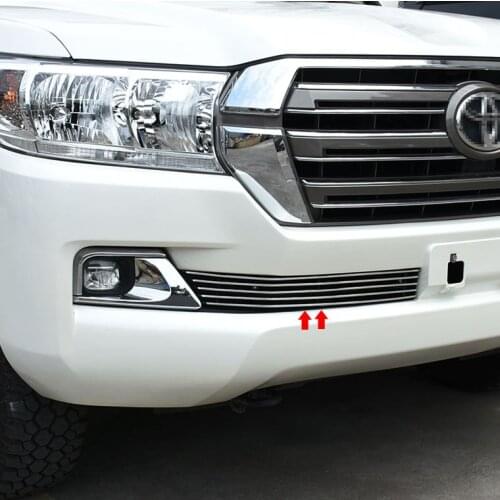 Car Stainless Steel Front Grille insect Grill Cover For Toyota Land Cruiser 200 FJ200 LC200 2016 2017 2018 Accessories