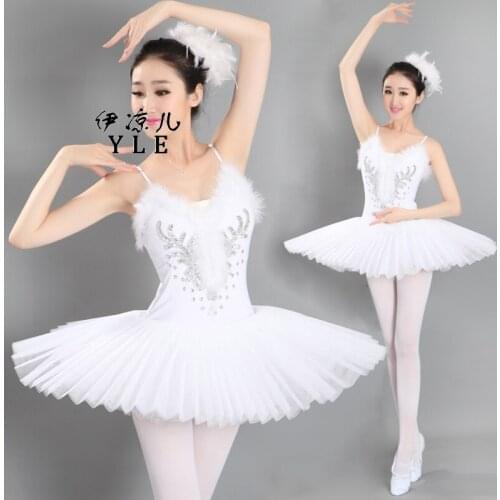 Ballet Dance Pure White Swan Lake Tutu Ballet Costume Hard Organdy Platter Dance Dress Ballerina Dress Dancewear