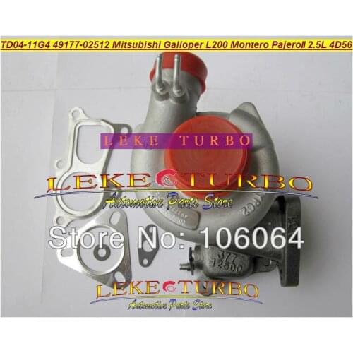 Free Ship TD04 49177-02513 49177-07612 MR355225 Turbo For Mitsubishi L200 Montero Pajero II For Hyundai Galloper 4D56Q 4D56 2.5L