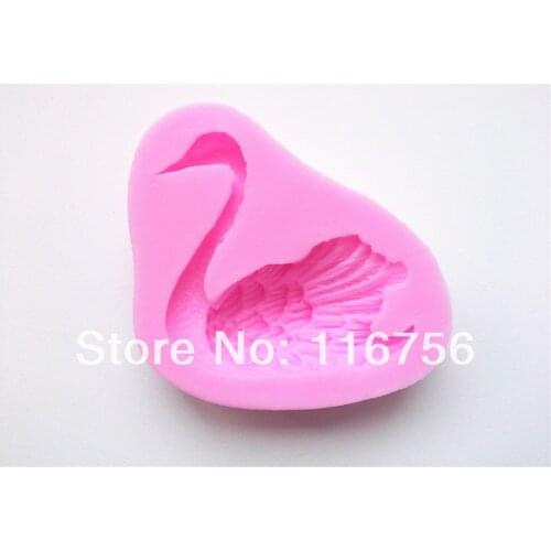 Free Shipping Fondant Cake 3D Swan Silicone Mold Sugar Paste Sugar Art Tools Cake Decoration Wholesale & Retail