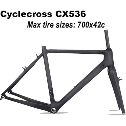 Free shppingi Cycle cross Max tire 700x42c. CX frame DI2 groupset V brake carbon CX frame black matt finish,50/52/54/56/58