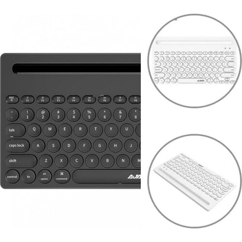 10M Stable Connection Fine Workmanship Round Key Wireless Keyboard for PC