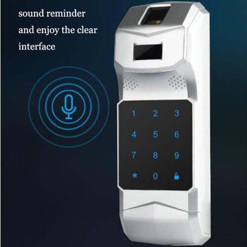 WF-018 Keyless Entry Electronic Remote Indoor Touched Fingerprint Smart Door Lock Wireless 433mHZ Invisible Intelligen