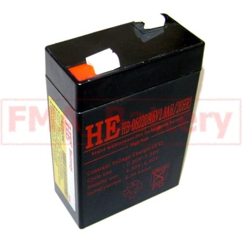SLA Sealed Lead Acid Battery 6V 2.8Ah For UPS or Alarm System Electronic scales