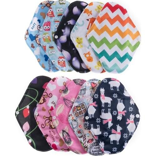 Sanitary Pads Reusable Washable Charcoal Flow Bamboo Soft Towel Sanitary Serviette For Maternity Women Panty Liner Napkin Cloth