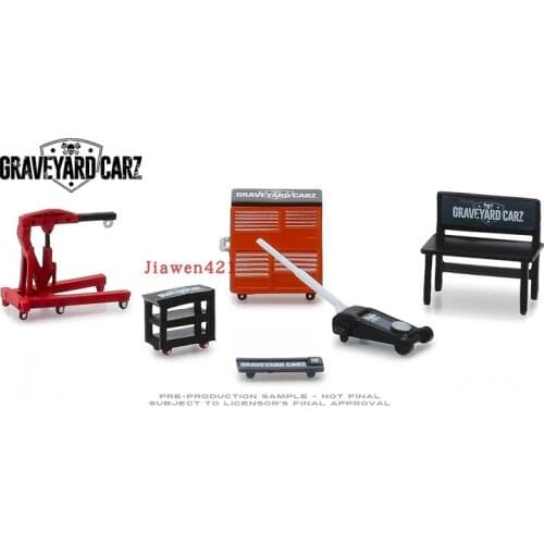 GreenLight 1:64 Graveyard Carz Shop Tools Collection of die-cast alloy tool sets