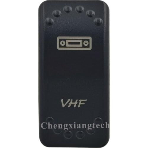 Laser Etched -VHF- Led Backlit Rocker Switch Cap for Car Boat Truck Rv Switch Auto DIY Replacing, Cover Only