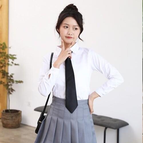 Preppy Style Pleated Skirt Suit Summer Girl Black Pleated Skirt Fashion Sexy High Waist Skirt Three Piece Cosplay Costume