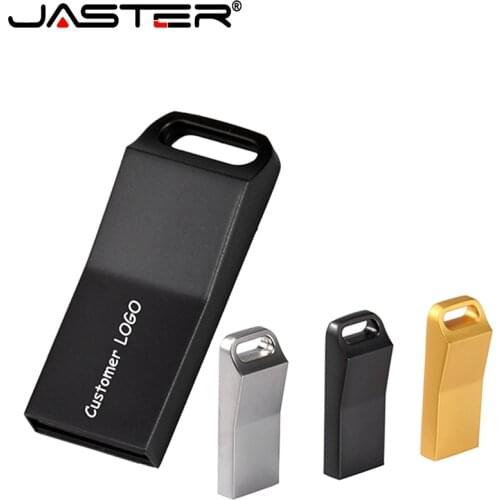 JASTER USB 2.0 metal Pendrive usb 4GB 16GB 32GB 64GB Pen Drive Memory stick Flash USB disk free shipping (Over 10pcs Free logo)