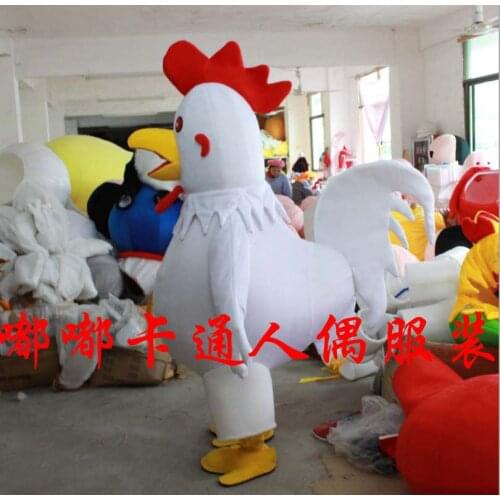 Chicken Mascot Costumes Cartoon Apparel advertisement costumes Halloween Birthday party