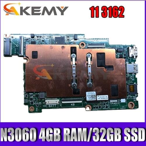 CN-03483Y 3483Y FOR Dell Inspiron 11 3162 Laptop Motherboard 15235-1 PWB:CNJV4 N3060 CPU with 4GB Momery 32GB Mainboard 100%test